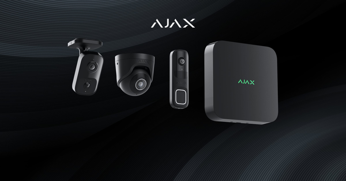 Gamme vidéo AJAX — BulletCam, TurretCam, DoorBell biométrique et NVR